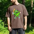 Lucky Shamrock Playing Baseball St Patrick's Kids Boys Men's Comfort Colors T-Shirt Espresso