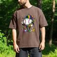 Mardi Gras Ice Cream Drip Baseball Carnival Party Mask Boys Men's Comfort Colors T-Shirt Espresso