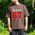 Number 67 Numbered Six Seven Baseball Jersey Style Team 67 Men's Comfort Colors T-Shirt Espresso Number 67 Numbered Six Seven Baseball Jersey Style Team 67 Men's Comfort Colors T-Shirt Espresso