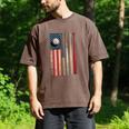 Patriotic USA Flag American Baseball Dad 4th Of July Men's Comfort Colors T-Shirt Espresso