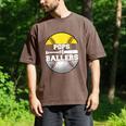 Pops Of Ballers Softball Baseball Dad Men's Comfort Colors T-Shirt Espresso