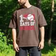 Retro 100 Days Of School Baseball Teacher Student 100 Days Men's Comfort Colors T-Shirt Espresso