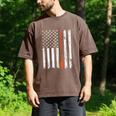 Retro Baseball Dad American Flag Father's Day 4th Of July Men's Comfort Colors T-Shirt Espresso