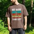 Retro Hit Hard Run Fast Turn Left Baseball Lover Men's Comfort Colors T-Shirt Espresso Retro Hit Hard Run Fast Turn Left Baseball Lover Men's Comfort Colors T-Shirt Espresso