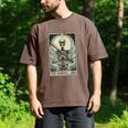 Retro Skeleton Baseball Dad Tarot Card Halloween Sport Lover Men's Comfort Colors T-Shirt Espresso