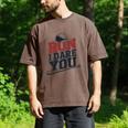 Run I Dare You Baseball Catcher Player Fan Men's Comfort Colors T-Shirt Espresso