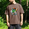 Shamrock Baseball St Patrick's Day Kids Boys Toddlers Premium Tri-Blend Men's Comfort Colors T-Shirt Espresso