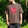 Sporty Rose Graphic With Baseball And Rugby Ball Petals Men's Comfort Colors T-Shirt Espresso Sporty Rose Graphic With Baseball And Rugby Ball Petals Men's Comfort Colors T-Shirt Espresso