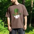 St Patricks Day Shamrock Baseball Saint Paddy's Kids Boys Men's Comfort Colors T-Shirt Espresso