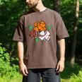 St Patricks Day Shamrock Basketball Baseball Men Boys Kids Men's Comfort Colors T-Shirt Espresso