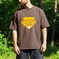 Strike Out Childhood Cancer Boys Baseball Drip Gold Ribbon Men's Comfort Colors T-Shirt Espresso Strike Out Childhood Cancer Boys Baseball Drip Gold Ribbon Men's Comfort Colors T-Shirt Espresso