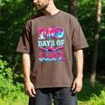 Survived 100 Days Of School Baseball Ice Cream Drip Boy Kids Men's Comfort Colors T-Shirt Espresso