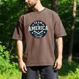 Team America 1776 4th Of July Patriotic Baseball Men's Comfort Colors T-Shirt Espresso