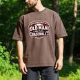Never Underestimate An Old Man Who Plays Baseball Men's Comfort Colors T-Shirt Espresso Never Underestimate An Old Man Who Plays Baseball Men's Comfort Colors T-Shirt Espresso