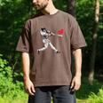Valentines Baseball Batter Heart Player Silhouette Premium Tri-Blend Men's Comfort Colors T-Shirt Espresso
