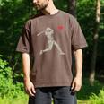 Valentines Day Baseball Batter Silhouette Heart Men Boy Kids Men's Comfort Colors T-Shirt Espresso