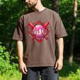 Valentines Day Baseball Boys Ice Cream Drip Heart Youth Kids Men's Comfort Colors T-Shirt Espresso