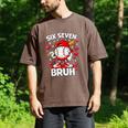 Valentines Day Six Seven Bruh 6 7 Meme Baseball Drip Boys Men's Comfort Colors T-Shirt Espresso