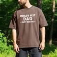 World's Best Dad Just Ask Me Baseball Dad Father's Day Men's Comfort Colors T-Shirt Espresso