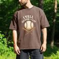 I Yell Because I Care Baseball Dad Coach Men's Comfort Colors T-Shirt Espresso