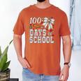 100 Days Of School Baseball 100th Day Of School Coquette Bow Men's Comfort Colors T-Shirt Yam