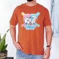 67th Birthday Squad Baseball Ice Cream Drip Birthday Squad Men's Comfort Colors T-Shirt Yam