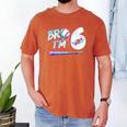 6th Birthday Boy Bro I'm 6 Year Old Baseball Ice Cream Drip Men's Comfort Colors T-Shirt Yam 6th Birthday Boy Bro I'm 6 Year Old Baseball Ice Cream Drip Men's Comfort Colors T-Shirt Yam