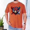 Baseball 12 Year Old Splash Drip 12th Birthday Boy Number 12 Men's Comfort Colors T-Shirt Yam Baseball 12 Year Old Splash Drip 12th Birthday Boy Number 12 Men's Comfort Colors T-Shirt Yam