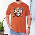 Baseball 2026 Ice Cream Drip Bats For Boys Birthday Graphic Men's Comfort Colors T-Shirt Yam Baseball 2026 Ice Cream Drip Bats For Boys Birthday Graphic Men's Comfort Colors T-Shirt Yam