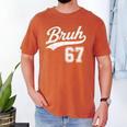 Baseball 6 7 Bruh Number 67 Six Seven Meme Boys Kids Men's Comfort Colors T-Shirt Yam