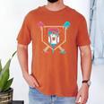Baseball 6 Year Old Ice Cream Drip 6th Birthday Boys Player Men's Comfort Colors T-Shirt Yam Baseball 6 Year Old Ice Cream Drip 6th Birthday Boys Player Men's Comfort Colors T-Shirt Yam