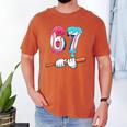 Baseball 67 Ice Cream Drip Six Seven Boys Men's Comfort Colors T-Shirt Yam Baseball 67 Ice Cream Drip Six Seven Boys Men's Comfort Colors T-Shirt Yam