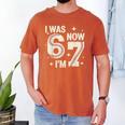 Baseball 7th Birthday 6 7 Years Old I Was 6 Now I'm 7 Men's Comfort Colors T-Shirt Yam
