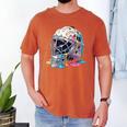 Baseball Catcher Mask Ice Cream Dripping Baseball Boys Men's Comfort Colors T-Shirt Yam Baseball Catcher Mask Ice Cream Dripping Baseball Boys Men's Comfort Colors T-Shirt Yam