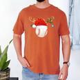 Baseball Christmas Reindeer Santa Hat Sports Player Xmas Men's Comfort Colors T-Shirt Yam Baseball Christmas Reindeer Santa Hat Sports Player Xmas Men's Comfort Colors T-Shirt Yam