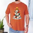 Baseball Christmas Tree Lights Santa Sport Player Lover Xmas Men's Comfort Colors T-Shirt Yam Baseball Christmas Tree Lights Santa Sport Player Lover Xmas Men's Comfort Colors T-Shirt Yam