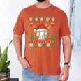 Baseball Christmas Ugly Sweater Santa Sport Men Kids Men's Comfort Colors T-Shirt Yam