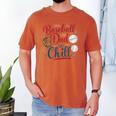 Baseball Dad And Chill Funny For Baseball Lovers Men's Comfort Colors T-Shirt Yam Baseball Dad And Chill Funny For Baseball Lovers Men's Comfort Colors T-Shirt Yam