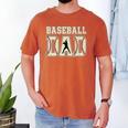 Baseball Dad Distressed Bold Stitch Graphic Sports Father Premium Men's Comfort Colors T-Shirt Yam Baseball Dad Distressed Bold Stitch Graphic Sports Father Premium Men's Comfort Colors T-Shirt Yam
