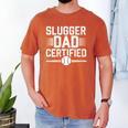 Baseball Dad Father Fathers Day Baseball Lovers Homerun Men's Comfort Colors T-Shirt Yam Baseball Dad Father Fathers Day Baseball Lovers Homerun Men's Comfort Colors T-Shirt Yam