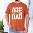 Baseball Dad Father Homerun Fathers Day Baseball Lovers Men's Comfort Colors T-Shirt Yam