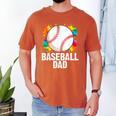 Baseball Dad Fathers Day For Daddy Papa Father Men's Comfort Colors T-Shirt Yam Baseball Dad Fathers Day For Daddy Papa Father Men's Comfort Colors T-Shirt Yam