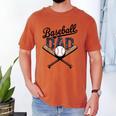 Baseball Dad For Father's Day Game Day Celebration Men's Comfort Colors T-Shirt Yam Baseball Dad For Father's Day Game Day Celebration Men's Comfort Colors T-Shirt Yam