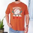 Baseball Dad Happy Fathers Day Dad Daddy Baseball Lover Men's Comfort Colors T-Shirt Yam