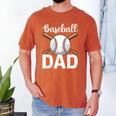 Baseball Dad Happy Fathers Day For Men Boys Men's Comfort Colors T-Shirt Yam