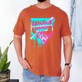 Baseball Dad Home Plate Ice Cream Drip Father's Day Men's Comfort Colors T-Shirt Yam Baseball Dad Home Plate Ice Cream Drip Father's Day Men's Comfort Colors T-Shirt Yam