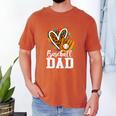 Baseball Dad Leopard Heart Colorful Premium Men's Comfort Colors T-Shirt Yam Baseball Dad Leopard Heart Colorful Premium Men's Comfort Colors T-Shirt Yam