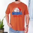 Baseball Dad Life Happy Fathers Day Dad Daddy Baseball Lover Men's Comfort Colors T-Shirt Yam Baseball Dad Life Happy Fathers Day Dad Daddy Baseball Lover Men's Comfort Colors T-Shirt Yam
