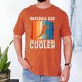 Baseball Dad Baseball Lover Father's Day Men's Comfort Colors T-Shirt Yam
