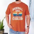 Baseball Dad Like a Regular Dad But Cooler Raglan Baseball Tee Men's Comfort Colors T-Shirt Yam